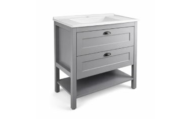 gabinete para banheiro 80cm hudson duas portas mazzu moveis